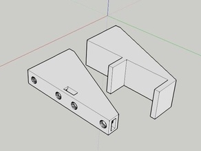 2u under desk rack mount computer mounting bracket 3d print model - Mito3D