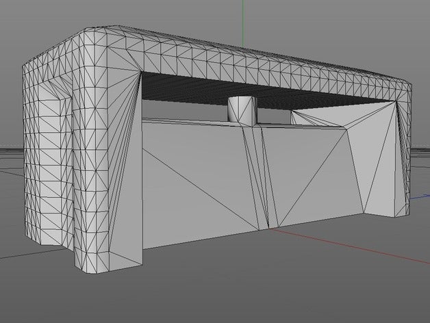 applicazione del mondo reale casa di difesa muro cemento altri bunker per la syrus54 3D print model - Mito3D