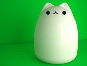 pusheen de la lámpara a los animales 3dmodel cat lindo decoración diy linterna gatito kitty el led noche luz teléfono 3d print model - Mito3D