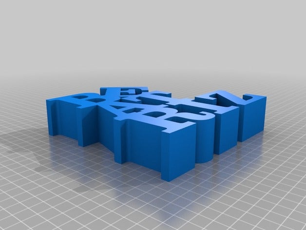 meine angepasste variable Wort Skulptur Skulpturen 3D print model - Mito3D