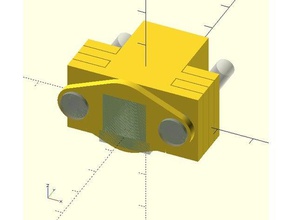 usb tipo b de conector-un conector montaje en el adaptador electrónica 3d print model - Mito3D