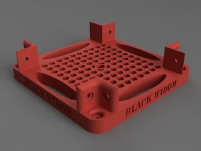 tevo dul yüzey montaj plakası siyah 3d yazıcı parçaları 3d print model - Mito3D