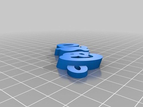 il mio personalizzato iamburnystext nome keyfob portachiavi organizzazione 3d print model - Mito3D