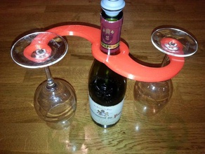 verre à vin titulaire cuisine manger 3d print model - Mito3D