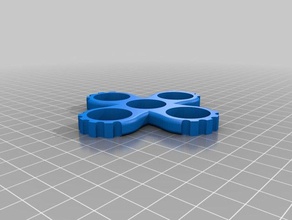 quad-version, spinner mechanisch ist Spielzeug 3d print model - Mito3D