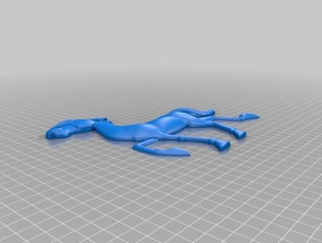 cavalo de socorro animais cartoon 3d print model - Mito3D