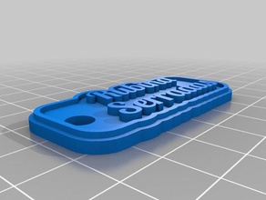 ana porta chaves keychains customized 3d print model - Mito3D
