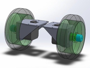 self-balancing-Roboter-Projekt, den Fortschritt der Arbeit in Robotik 18 buggy motor mount nema17 nema 17 Rad Radfahrzeug Räder 3d print model - Mito3D