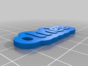 in&egraves1 Schlüsselanhänger angepasst 3d print model - Mito3D