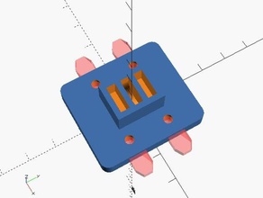 laser engraver bed holder parts openscad 3d print model - Mito3D