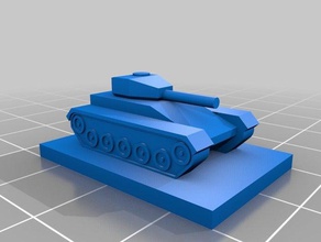 tank panzerkampf - Spielzeug Spiele 1300 5 mm ww2 3d print model - Mito3D