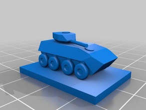 scout tank panzerkampf - Spielzeug Spiele 1300 5 mm ww2 3d print model - Mito3D
