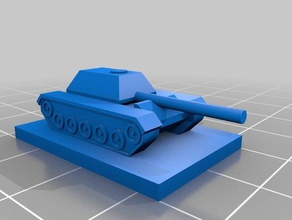 tank destroyer panzerkampf - Spielzeug Spiele 1300 5 mm ww2 3d print model - Mito3D
