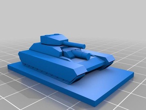 super tanque pesado panzerkampf los juguetes juegos 1300 5 mm ww2 3d print model - Mito3D