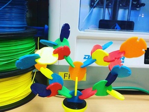 colorfull albero puzzel 3d la stampa abs pla giocattolo ultimaker ultimaker2 3d print model - Mito3D