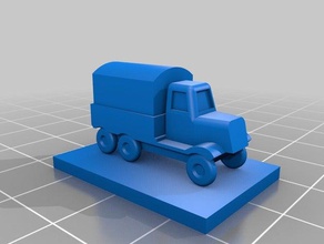 camion di supporto panzerkampf i giocattoli giochi 1300 5 mm ww2 3d print model - Mito3D