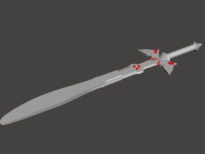 ana bıçak 3d baskı efsane zelda usta kılıç 3d print model - Mito3D