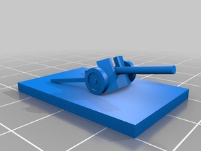anti-tank gun panzerkampf toys games 1300 5mm ww2 3d print model - Mito3D
