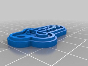 jane Anahtarlık özelleştirilmiş 3d print model - Mito3D