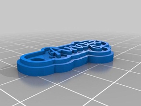 angie llaveros personalizado 3d print model - Mito3D
