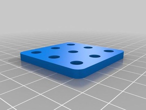 openbeam plaque de 3x3 pièces personnalisé 3d print model - Mito3D