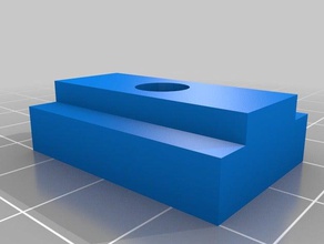 tabela vi t-track controle deslizante diy openscad madeira 3d print model - Mito3D