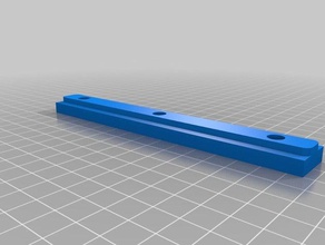 table saw long t-track slider diy openscad woodworking 3d print model - Mito3D