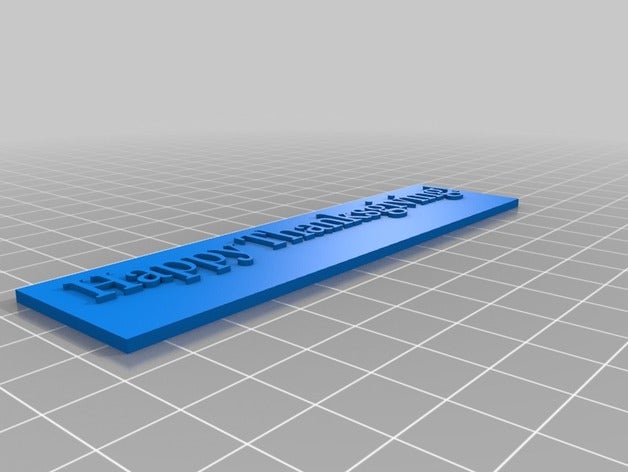 happy thanksgiving 3d printing 3D print model - Mito3D