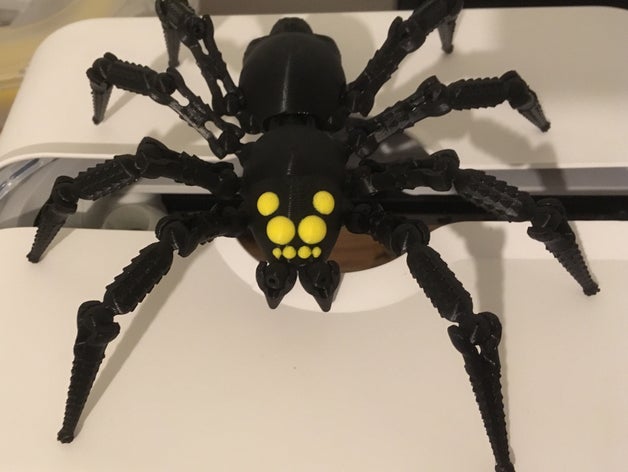 lobo aranha v2 criaturas articulada rastreador assustador brilham-no-escuro brilho escuro o dia das bruxas a decoração de halloween prop férias inseto homem-aranha 3D print model - Mito3D
