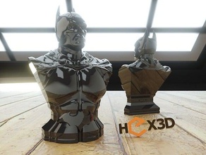 another batman bust hd arkham sculptures hi res 3d print model - Mito3D