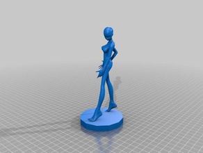 cartoon woman 3d printing animation animation sculpture euihwan female female figure