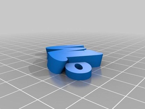 özelleştirilmiş iamburnys benim vtim Anahtarlık 3d print model - Mito3D