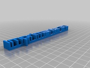 my customized 3d name plate sculptures 3d print model - Mito3D