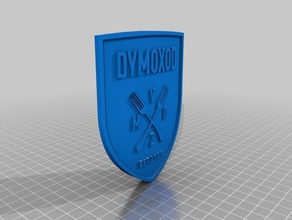 dymoxod ınc paralar rozetleri logo 3d print model - Mito3D