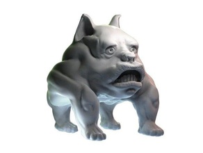 il cane lun sculture monster pet 3d print model - Mito3D