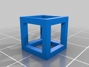 thickercube matematik sanat özelleştirilmiş 3d print model - Mito3D