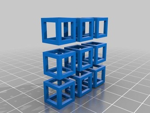 plusieurs cubes l'art 3d print model - Mito3D