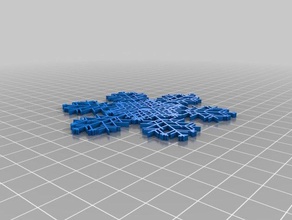 sadies snowflake interactive art customized 3d print model - Mito3D
