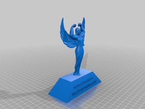 my customized beefy trophy blender bake tutorial2 sculptures 3d print model - Mito3D