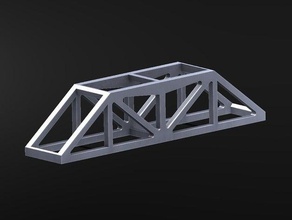 pont - fort de lumière, warren truss l'ingénierie pause test du cad projet ratio l'école 3d print model - Mito3D