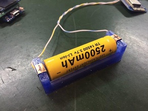 14500 battery holder electronics openscad 3d print model - Mito3D