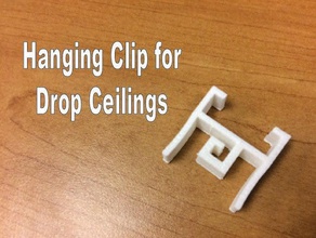 hanging clip drop ceilings organization 3d print model - Mito3D