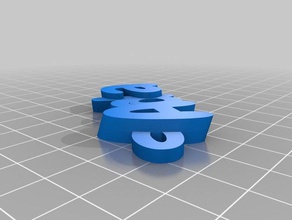 il mio personalizzato iamburnys v2text -arda portachiavi 3d print model - Mito3D