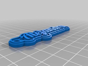 alejandra keychains customized 3d print model - Mito3D