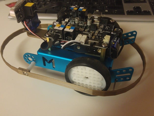 mbot Stoßstange in der Robotik kreativadelar kreativadelarse makeblock openscad 3D print model - Mito3D