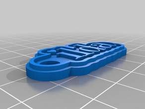 ilda porta chaves llaveros personalizado 3d print model - Mito3D
