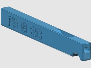 micro fischio f4 gioielli 3dprintable la collana prova di stampa 3d print model - Mito3D