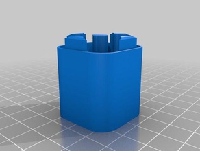 aa 2x2 parte inferior los contenedores personalizado 3d print model - Mito3D