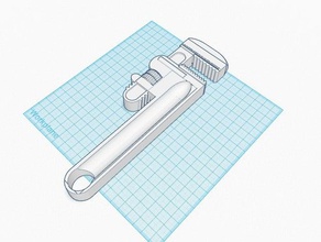 pipe wrench hand tools 3d print model - Mito3D