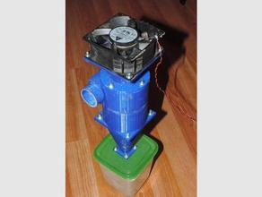 12v mini cyclone vacuum cleaner tools pc fan vaccum woodworking workshop 3d print model - Mito3D
